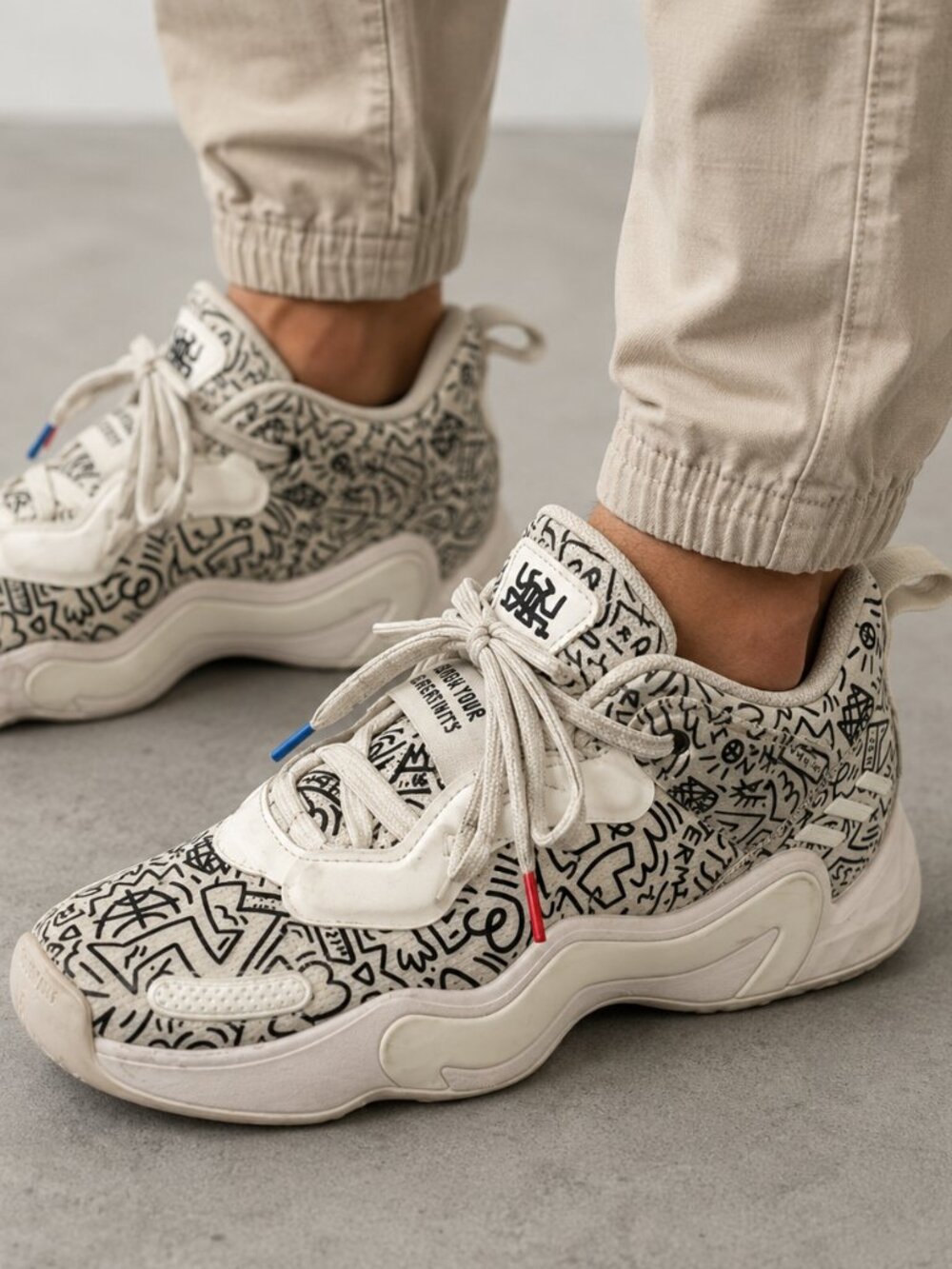 Adidas D.O.N. Issue #3 GCA Creativity Graphic Sneaker Men 6 UK 5.5 Women 7